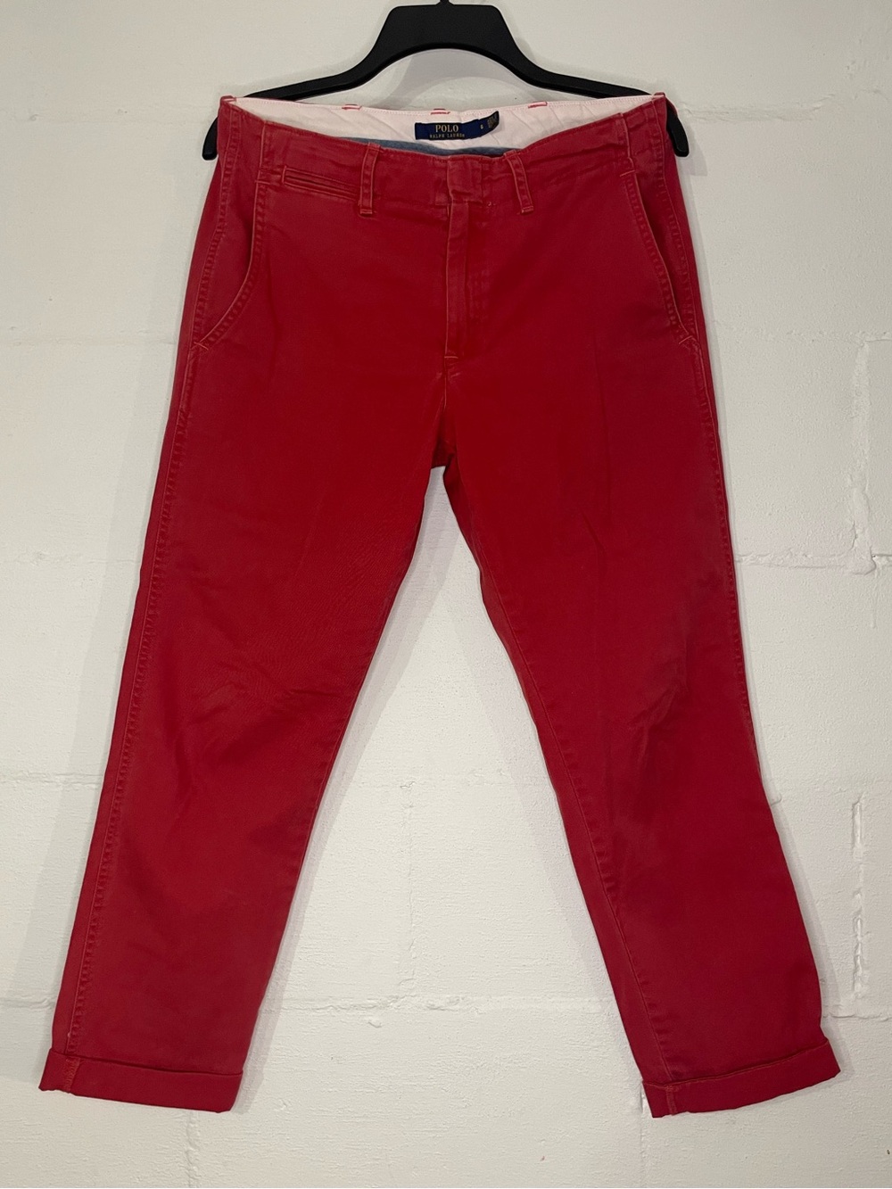 Ralph Lauren Red Cotton Trousers